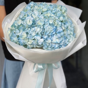 Букет из 5 голубых гортензий в Шатуре