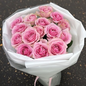 Букет из 15 пудровых роз (70 см) в Шатуре