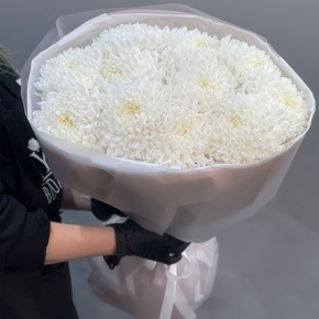 Букет из 11 белых хризантем  в Шатуре