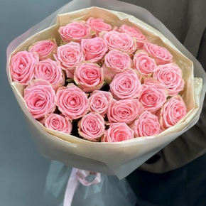 Букет из нежных 25 роз Софи Лорен (60 см) в Шатуре