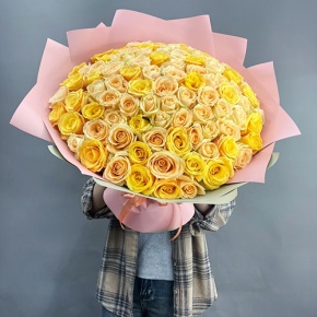 Букет "Май лайф" из 101 розы (50 см) в Шатуре
