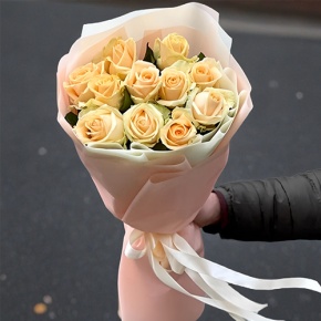 Букет из 11 роз Пич Аваланж (60 см) в Шатуре