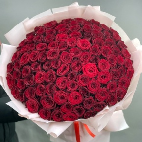Букет "Париж" из 101 красной розы (60 см) в Шатуре