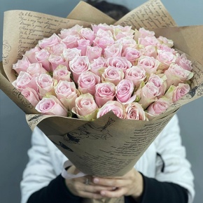 Букет из 51 пастельной розы (40 см) в Шатуре