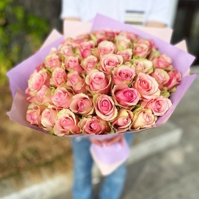 Букет 51 роза Бэлла Роса (40 см) в Шатуре