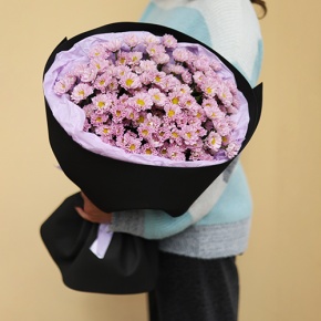 Стильный букет из 11 хризантем сантини в Шатуре