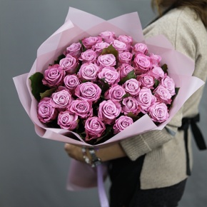 Букет из 35 малиновых роз Меритим (50 см) в Шатуре