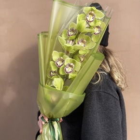 Букет из лаймовой орхидеи в Шатуре