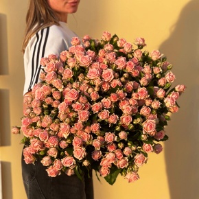 Букет из 39 нежных кустовых роз (70 см) в Шатуре