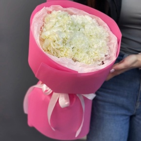 Букет "Гламур" из гортензии и диантусов в Шатуре