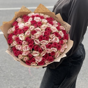 Букет "Амурный" из 101 розы (40 см) в Шатуре