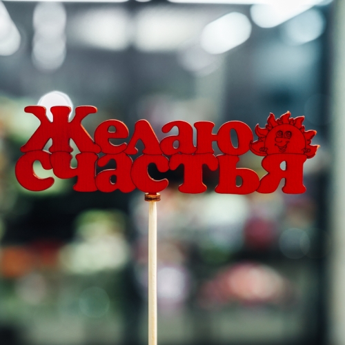 Топпер Желаю Счастья в Шатуре