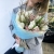 Букет белоснежных тюльпанов с генистой в Шатуре