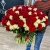 Букет 151 роза красный и белый микс (60 см) в Шатуре