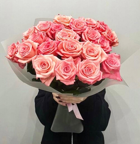 Букет из 21 розовой розы (50 см) в Шатуре