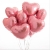 Сердце розовое фольгированный шар с гелием (45 см) в Шатуре