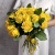 Букет из 25 лимонных роз с рускусом (40 см) в Шатуре Букет из 25 лимонных роз с рускусом (40 см) в Шатуре
