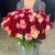 Букет 151 роза красный микс (50 см) в Шатуре