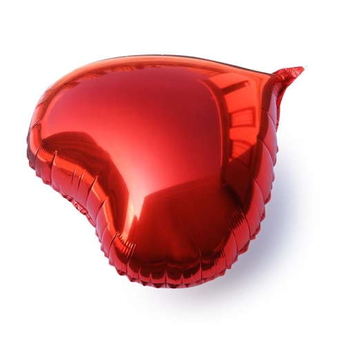 Сердце красное фольгированный шар с гелием (45 см) в Шатуре